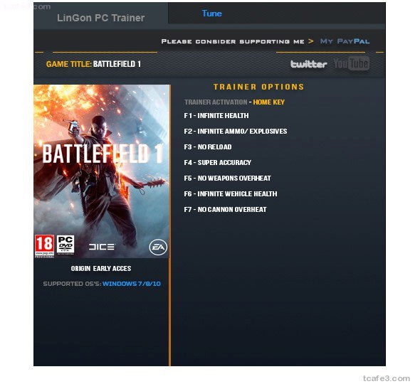 Battlefield 1 Trainer 배틀필드1 트레이너 :: 한가한 책상