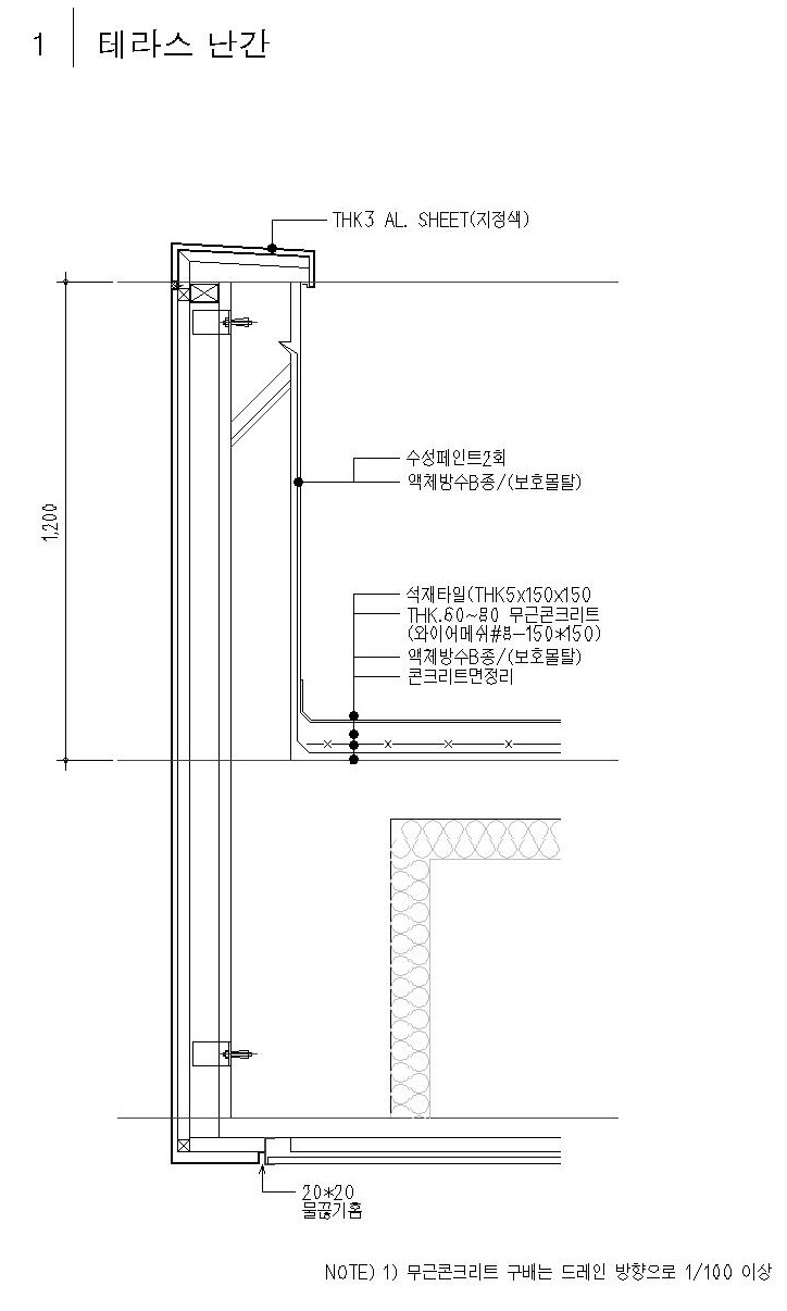 난간 상세