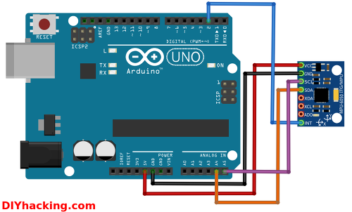 1   GY 521  Arduino Nano     