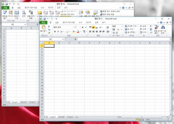 엑셀창 여러개 띄우기, 엑셀창 두개, 엑셀창 분리