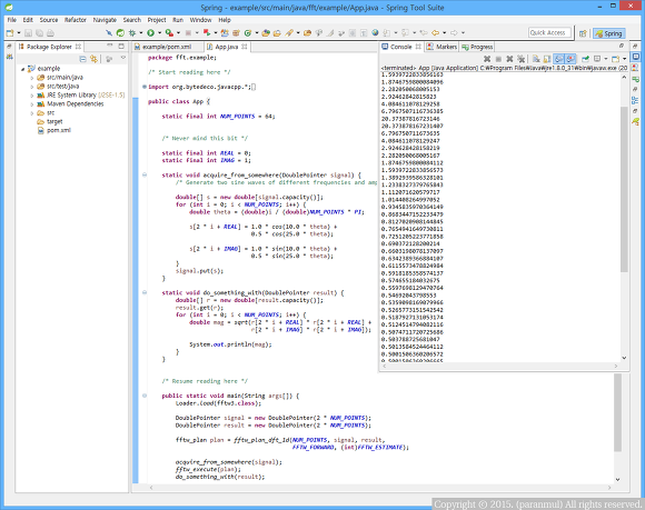 FFT DFT java example 이론 정리와 java 예제 코드 구성