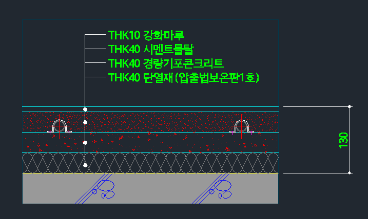 오피스텔 바닥마감상세ㅡ도면일부캡쳐