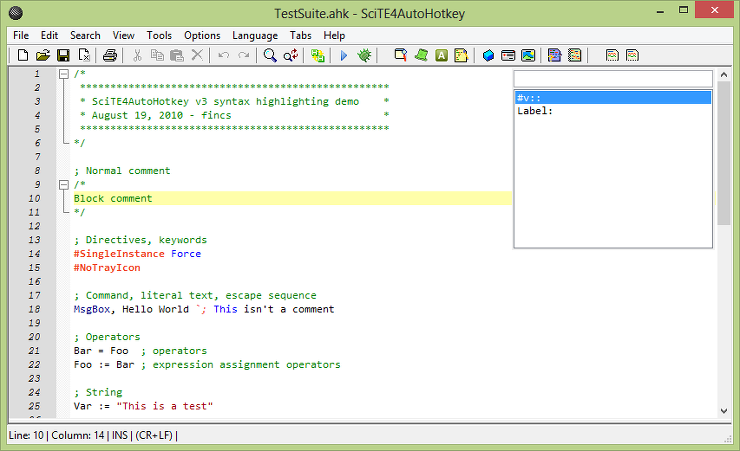 SciTE4AutoHotkey v3.0.01.01