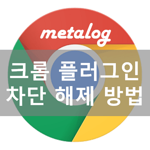 크롬 플래시 차단 해제하기::metalog