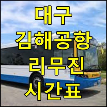 대구 김해공항 리무진 시간표