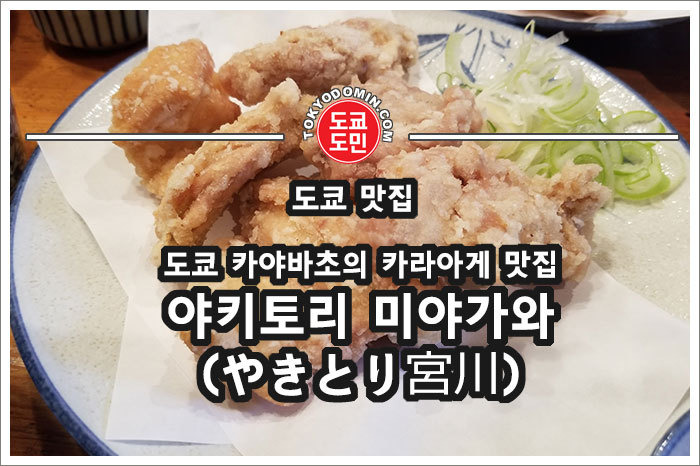 [도쿄 카야바초 맛집] '야키토리 미야가와(やきとり 宮川)' 카라아게(치킨) 정식이 유명한 맛집