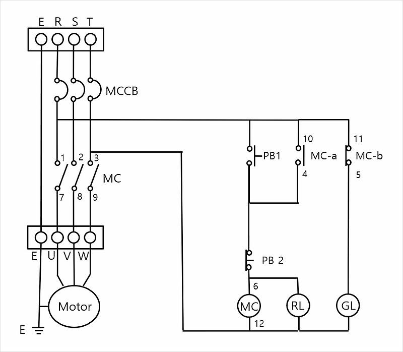 5. 전자접촉기(MC) 회로 결선 - 전기기능사 기본회로