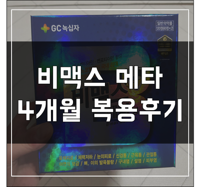 비맥스 메타 성분 및 후기 (4개월 실제 복용후기, vs 임팩타민 케어)