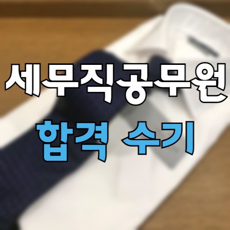 7급 세무직 공무원 합격 수기(국가직) 시험과목 공부법 공개