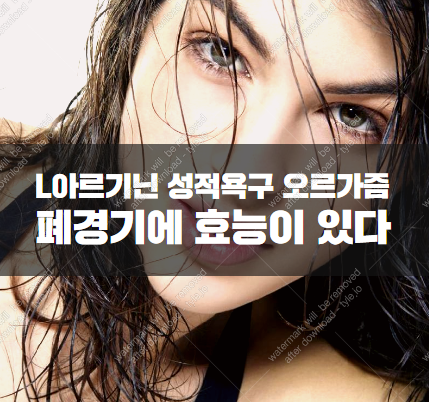 L아르기닌 효능 남성의 발기부전 및 여성의 폐경기에 효과적이다?