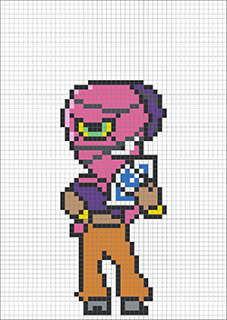 브롤스타즈 타라 대형 펄러비즈 도안 / brawl stars tara perler beads