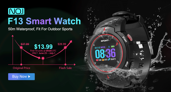 [Gearbest 핫딜] 스마트워치 NO.I F13 Smart Watch $26.99