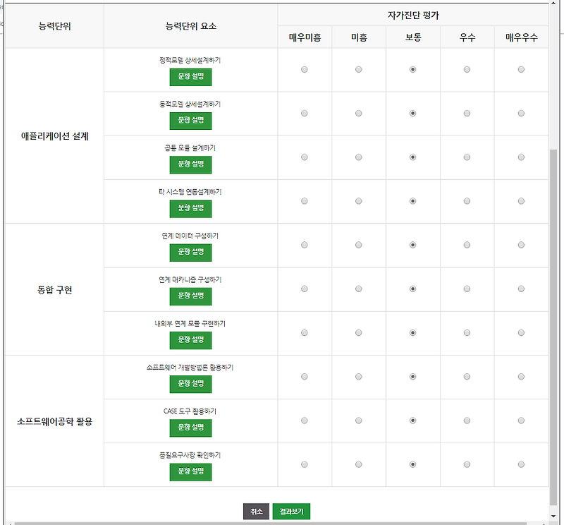 자가진단 평가