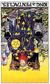 [마이너/펜타클/정방향/역방향] KING OF PENTACLES (펜타클 왕) 해석 및 풀이