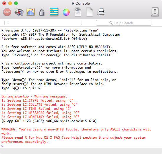 R console utf 8 