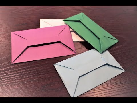 [쉬운 종이접기] A4 1장으로 닫는 고리 편지봉투 접기 :: 쉬운 종이접기