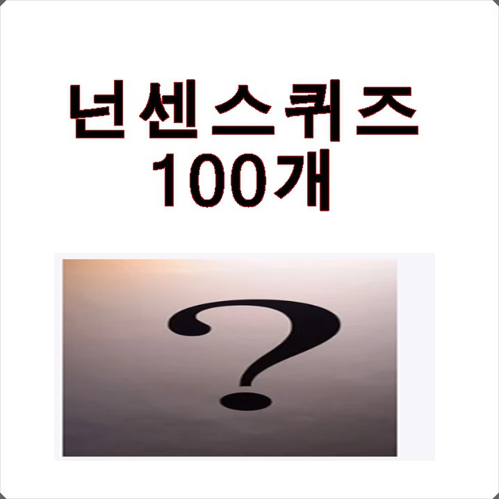 넌센스 퀴즈 100개