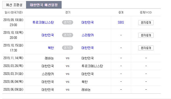 대한민국 축구 일정 직접 경험한 느낌과 일상