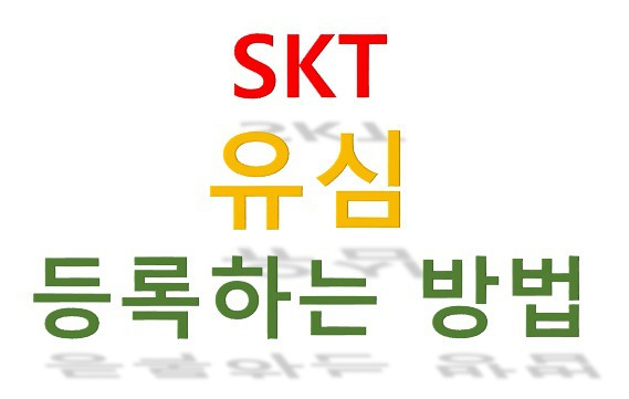 SKT 유심 등록(다운로드) 하는 방법