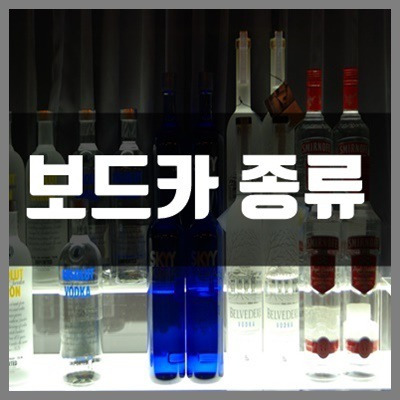 보드카 종류 간단정리(스미노프/앱솔루트/벨루가)