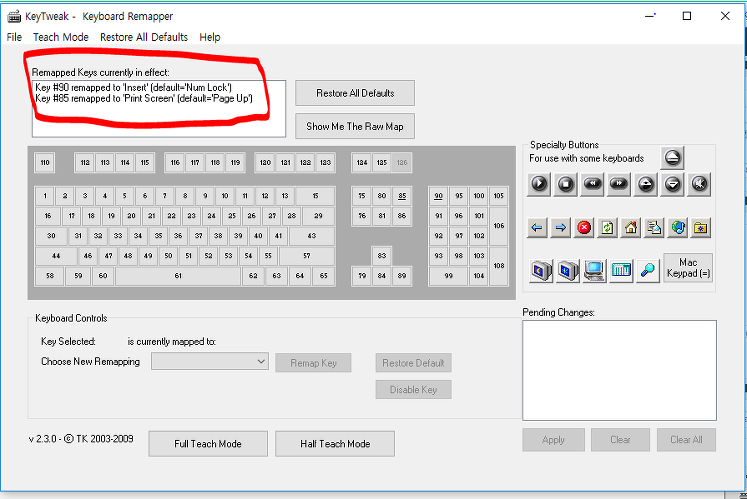 특정 키가 없거나 고장났을 때 키보드 자판/키 변경,바꾸기(KeyTweak) :: Programming