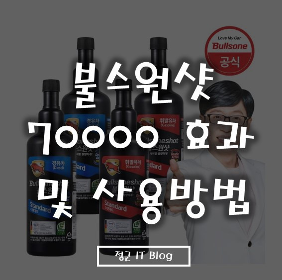 불스원샷 70000 효과 및 사용방법