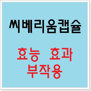 씨베리움캡슐 효능 효과, 부작용 알고 사용하시나요? :: 느리게 즐기면서 꾸준히