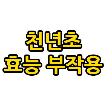 천년초 효능 부작용