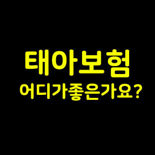 태아보험 어디가 좋은가요?