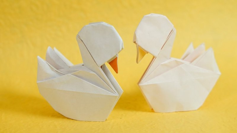 How to make a paper duck  Easy origami duck 