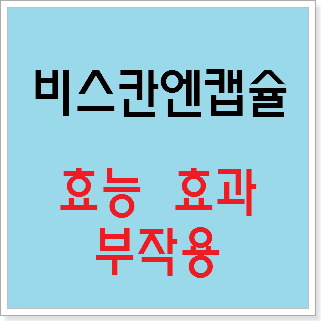 비스칸엔캡슐 효능 효과, 부작용 알고 사용하시나요? :: 느리게 즐기면서 꾸준히