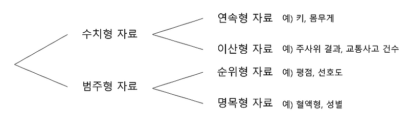 [기초통계] 수치형 자료(numerical data)와 범주형 자료(categorical data)
