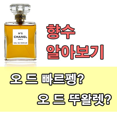 향수 뜻 ~오드 뚜왈렛이 뭔지 궁금하신가요? - 독산동개발자