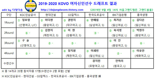 다정다솜의 배구사랑