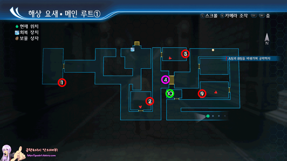 [PS4]영웅전설 섬의궤적3 공략 - 주노 해상 요새 맵