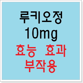 루키오정10mg 효능 효과, 부작용 알고 사용하시나요? :: 느리게 즐기면서 꾸준히