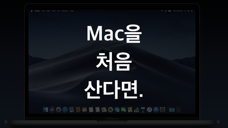 맥을 처음 구매 후 주의해야 할 설정