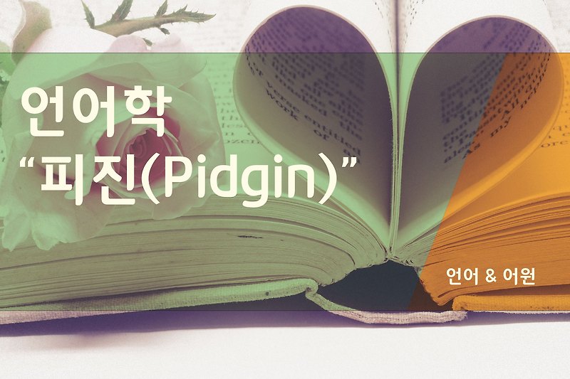 언어학 “피진(PIDGIN)”