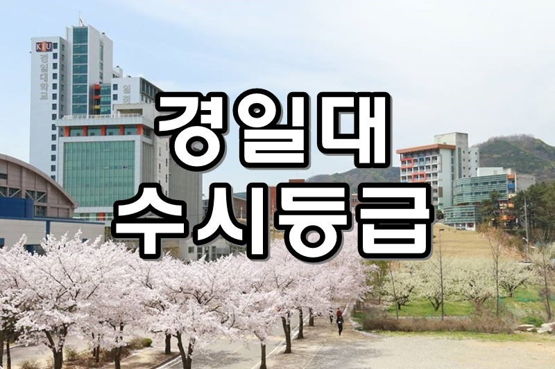 2017 경일대 수시등급