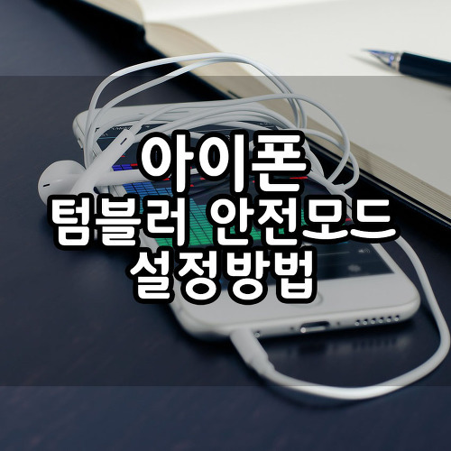 아이폰 텀블러 안전모드 1분 설정 방법