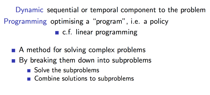 RL (강화학습) 기초 - 5. Dynamic Programming
