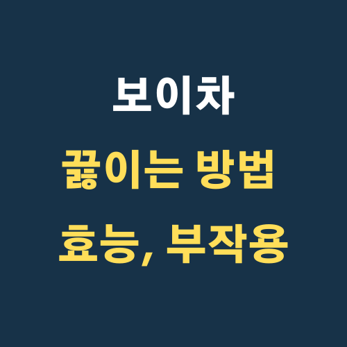 보이차 끓이는 방법 및 효능, 부작용 완벽정리