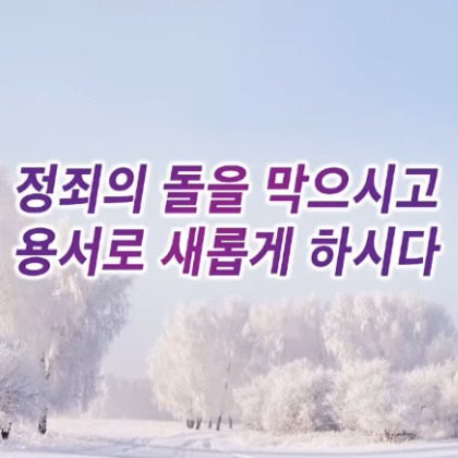 정죄의 돌을 막으시고 용서로 새롭게 하시다 (요한복음 7:53~8:11)