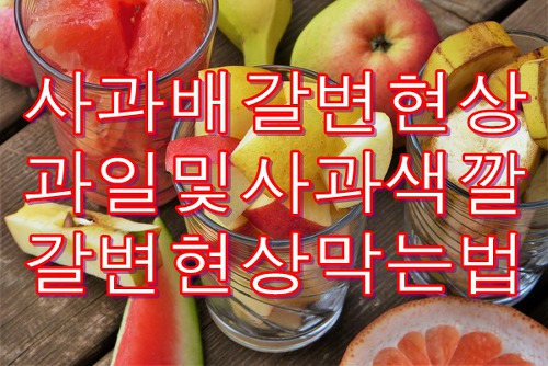 사과 배 과일 사과색깔 갈변현상 막는법 놀라운 팁