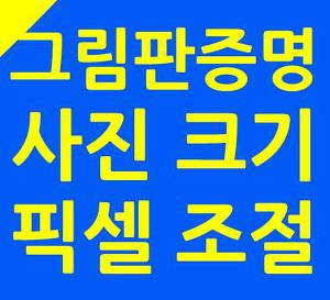 증명사진 사이즈 조절 픽셀 그림판으로 너무 쉽네요 :: 생활정보톡