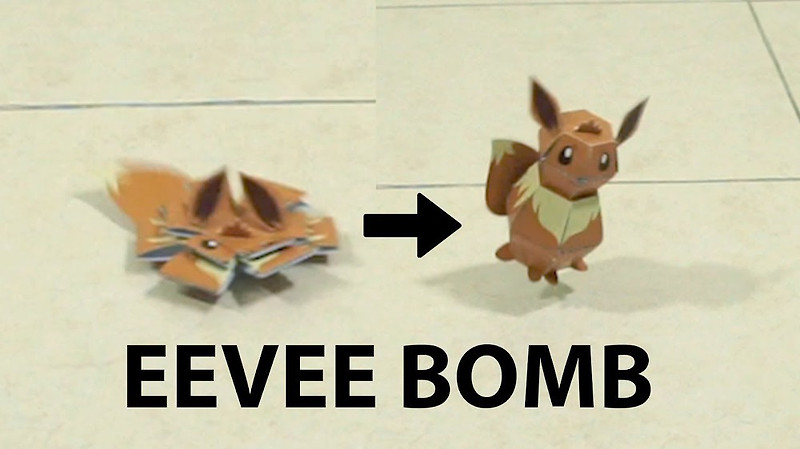 Origami Pokemon Eevee Bomb Instruction With Video