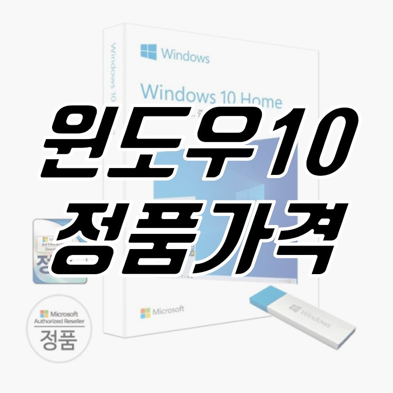 윈도우10 정품가격 및 종류(FPP, ESD, OEM, DSP)