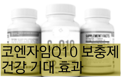 코큐텐 코엔자임 Q10이 뭐야? 효능 부작용 권장량 섭취 방법 1