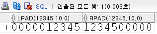 [Oracle] 자릿수 채우기, 문자열 삽입 (LPAD, RPAD) 함수 사용법 & 예제